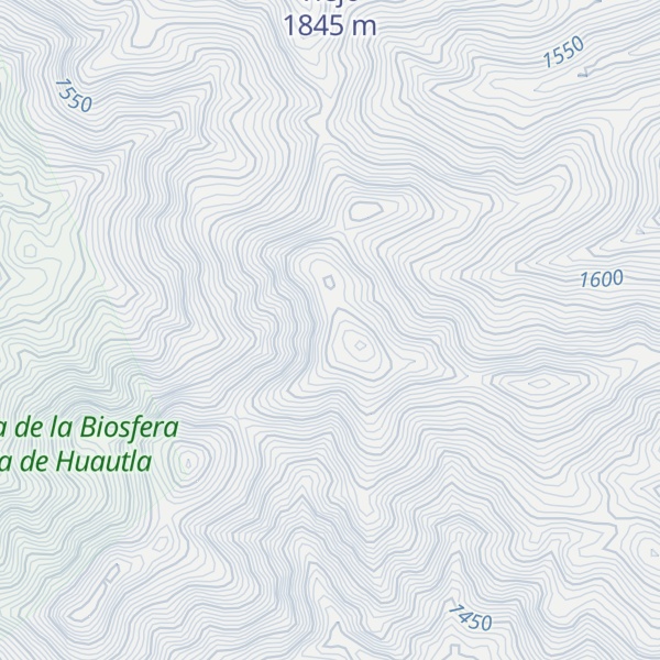 Map of Cerro Teposcuahio