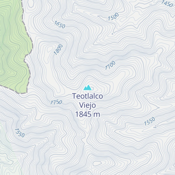Map of Teotlalco Viejo