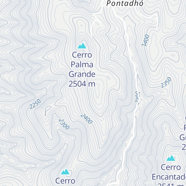 Map of Cerro Podhe