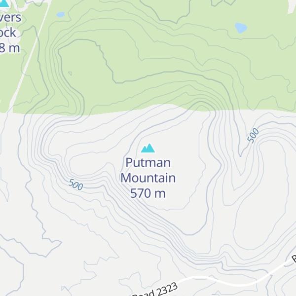 Map of Putman Mountain