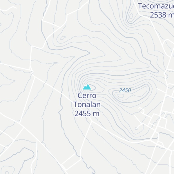 Map of Cerro Tonalan