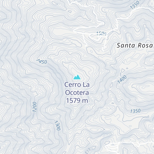 Map of Cerro La Ocotera