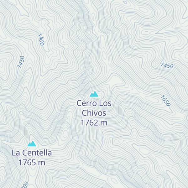 Map of Cerro Los Chivos