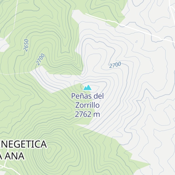 Map of Peñas del Zorrillo
