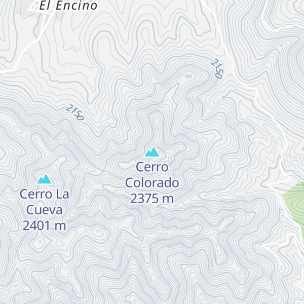 Map of Cerro Colorado