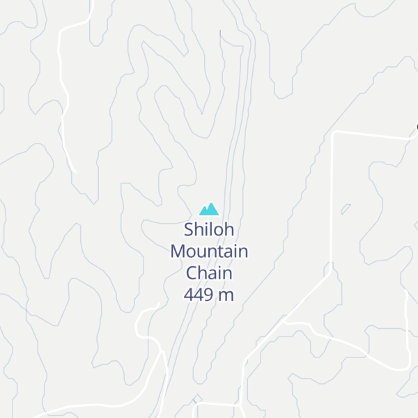 Map of Shiloh Mountain Chain