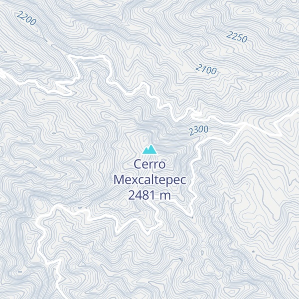 Map of Cerro Mexcaltepec
