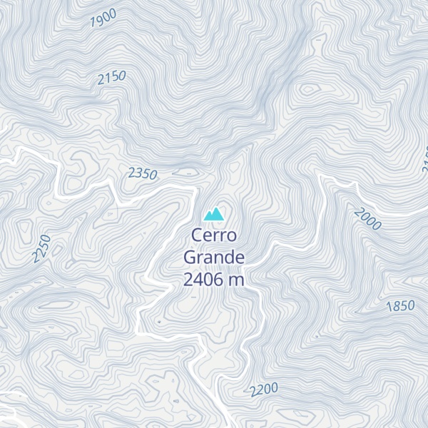 Map of Cerro Grande