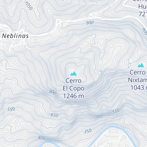 Map of Cerro El Copo