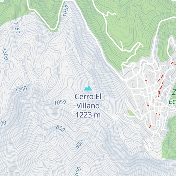 Map of Cerro El Villano