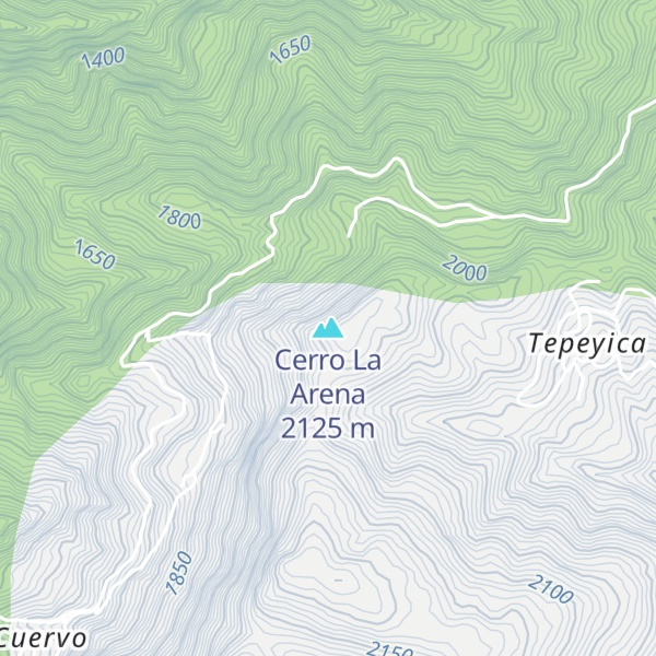 Map of Cerro La Arena