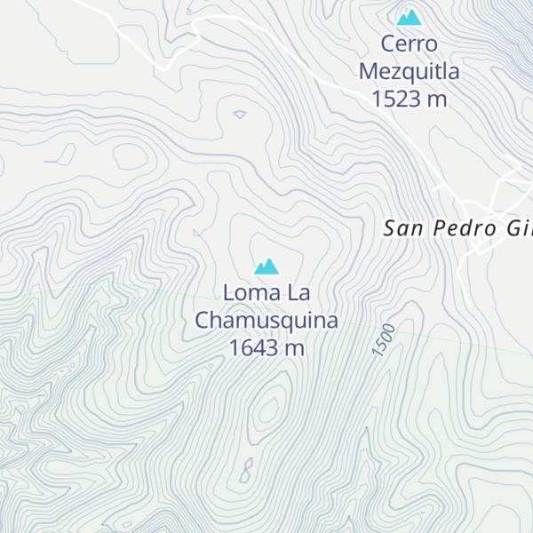 Map of Loma La Chamusquina