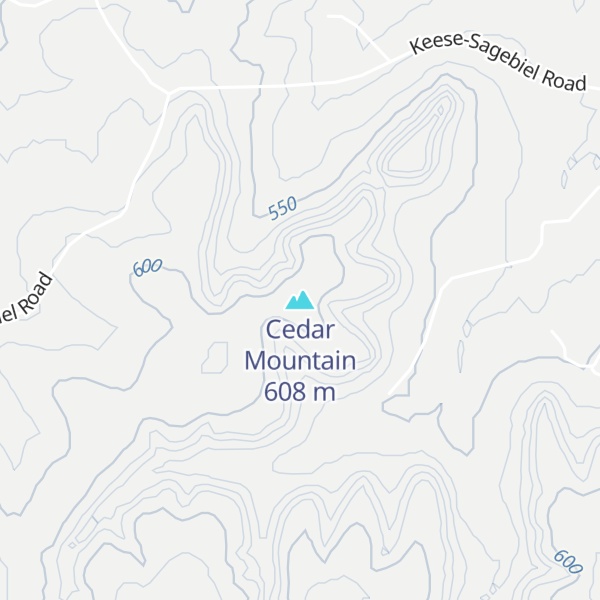 Map of Cedar Mountain