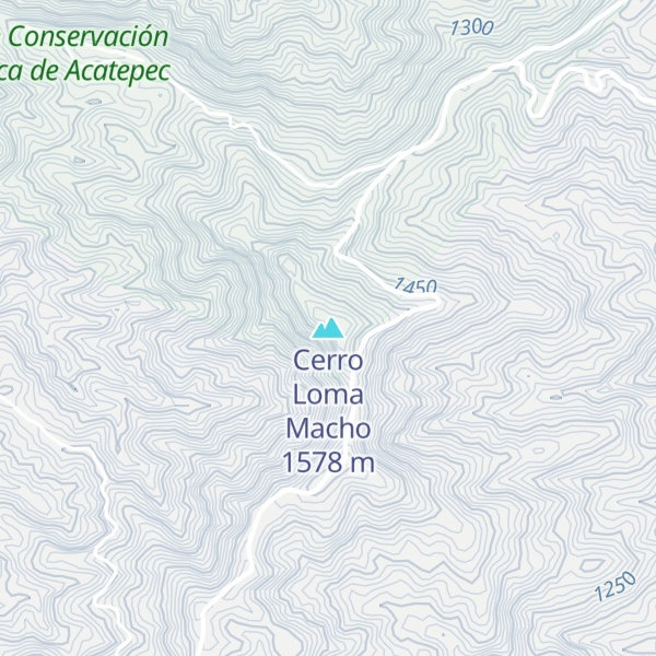 Map of Cerro Loma Macho
