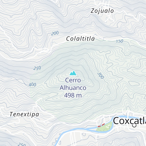 Map of Cerro Alhuanco