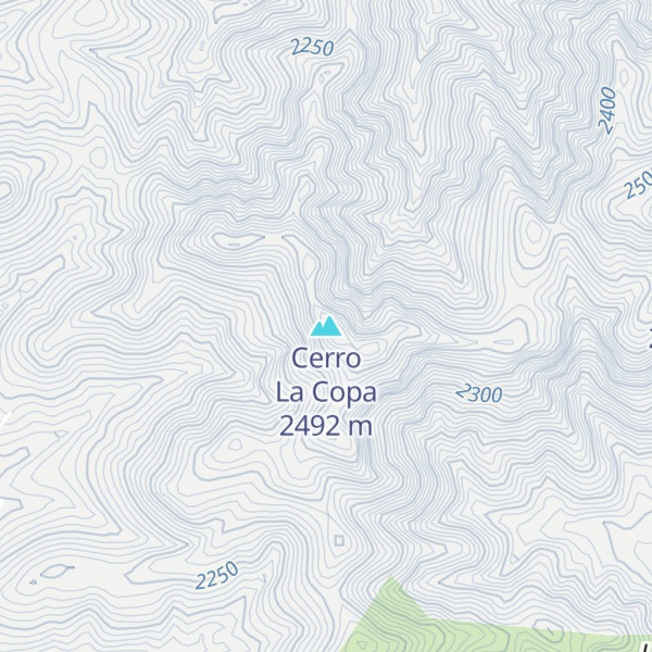 Map of Cerro La Copa