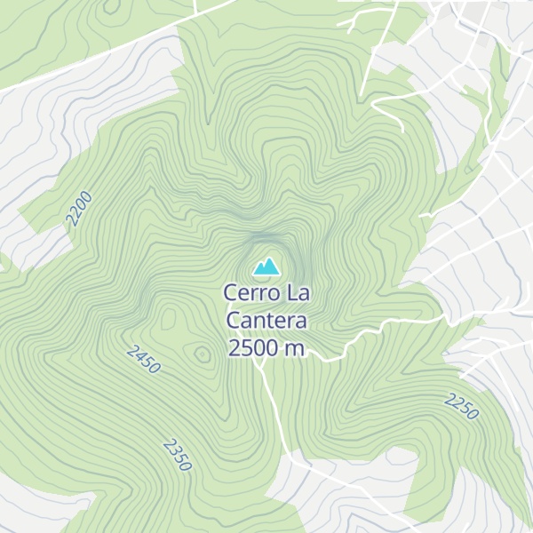 Map of Cerro La Cantera