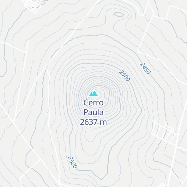 Map of Cerro Paula
