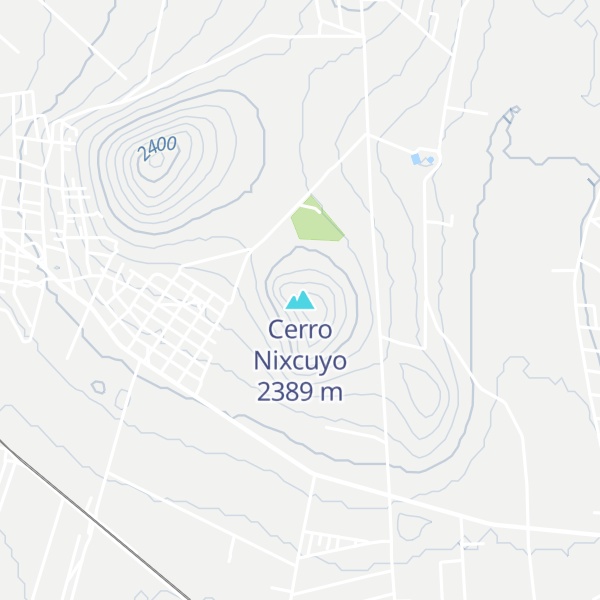 Map of Cerro Nixcuyo