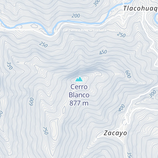 Map of Cerro Blanco