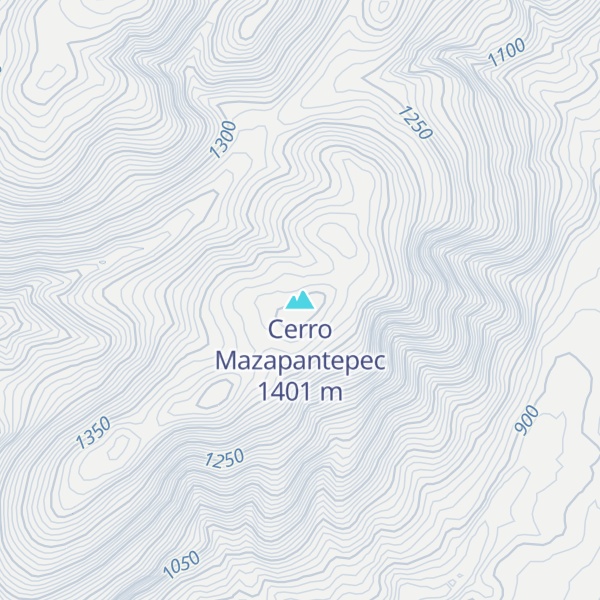 Map of Cerro Mazapantepec