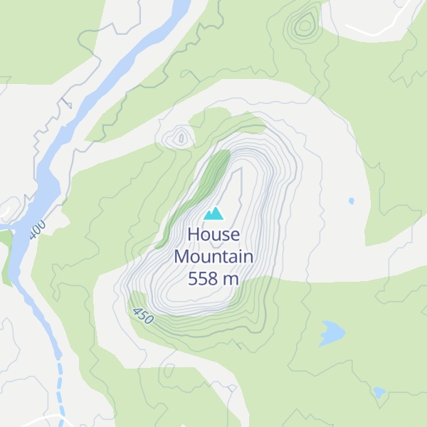 Map of House Mountain