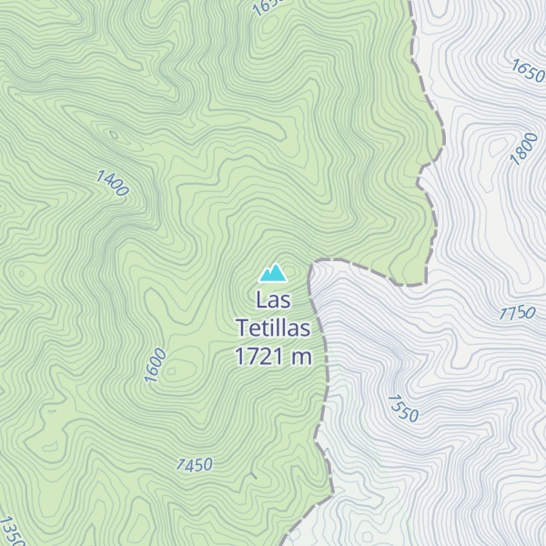 Map of Las Tetillas