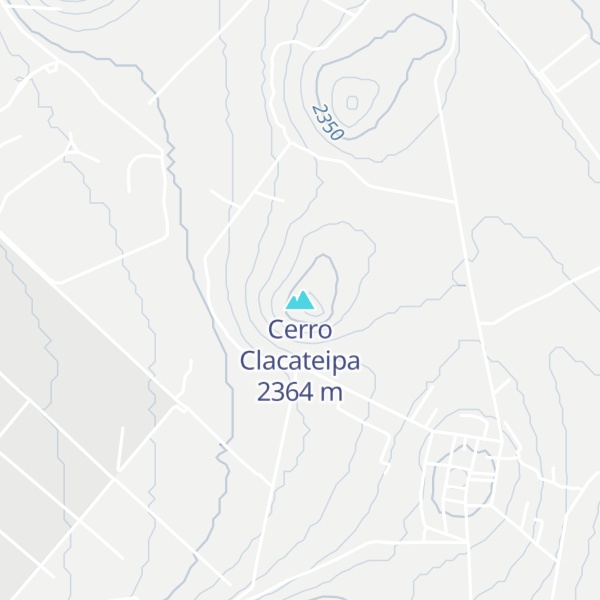 Map of Cerro Clacateipa