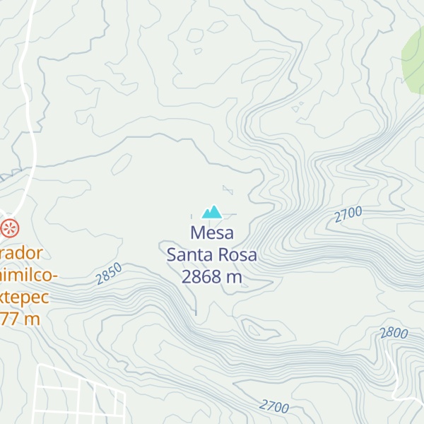 Map of Mesa Santa Rosa