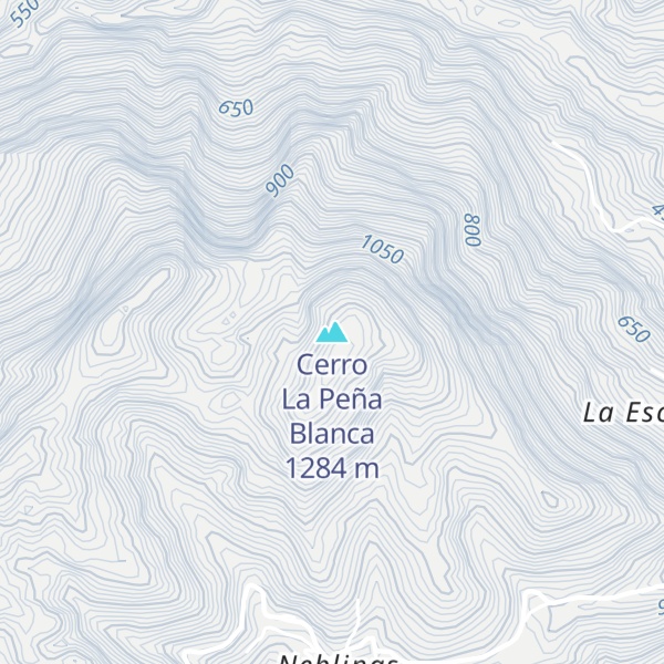 Map of Cerro La Peña Blanca
