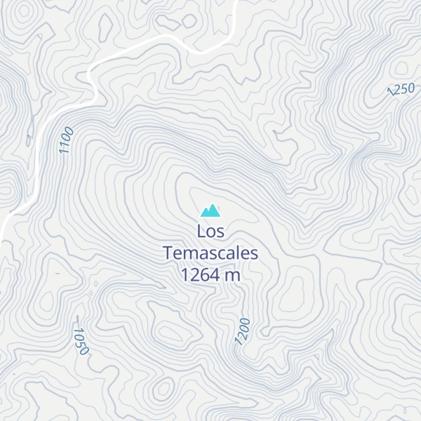 Map of Los Temascales