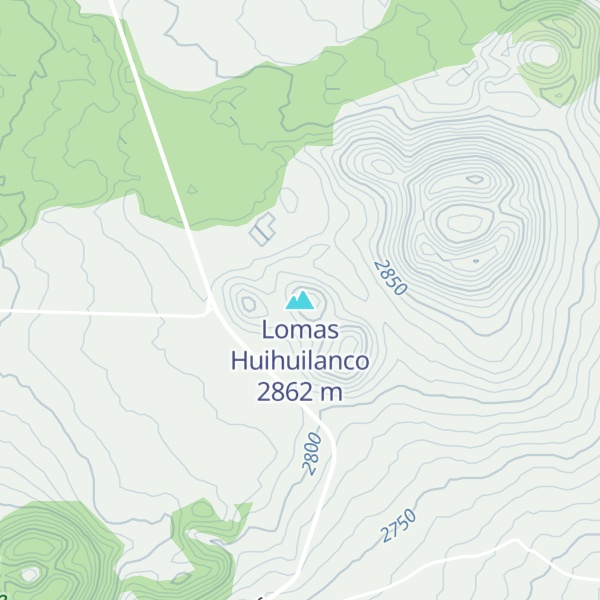 Map of Lomas Huihuilanco