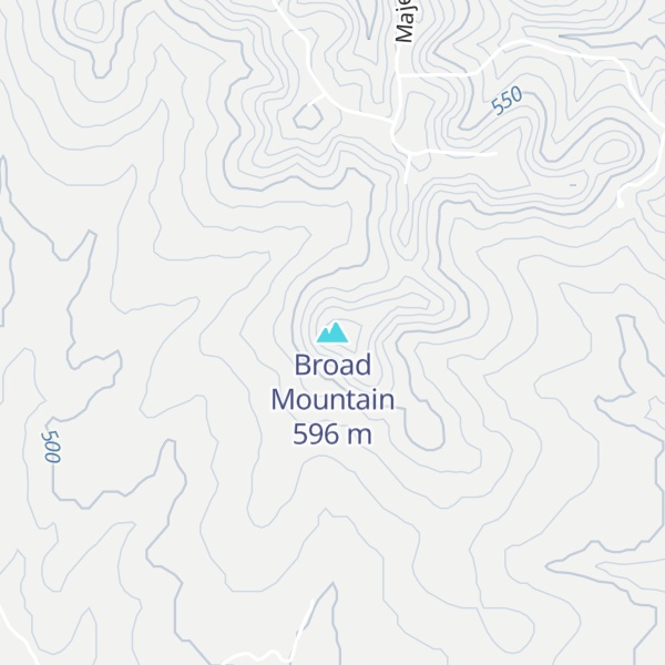 Map of Broad Mountain