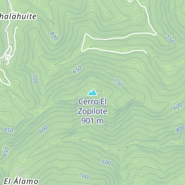 Map of Cerro El Zopilote