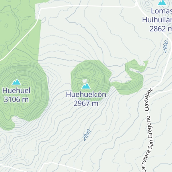 Map of Huehuelcón
