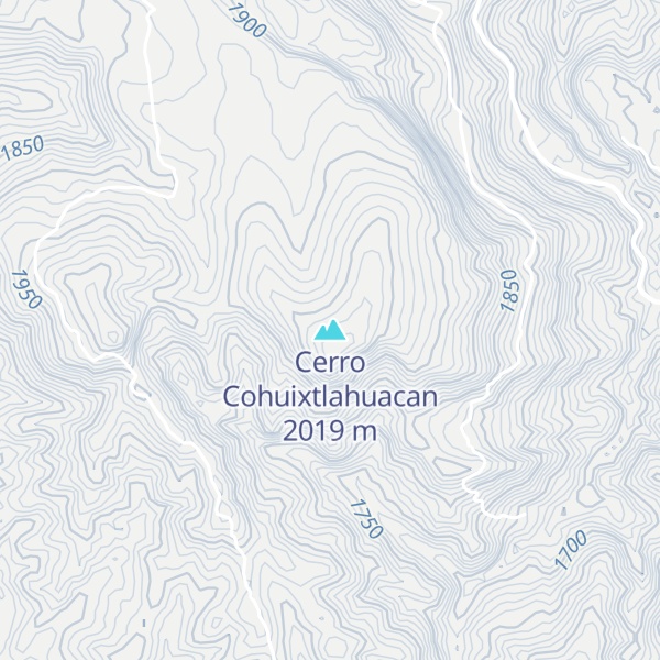 Map of Cerro Cohuixtlahuacan