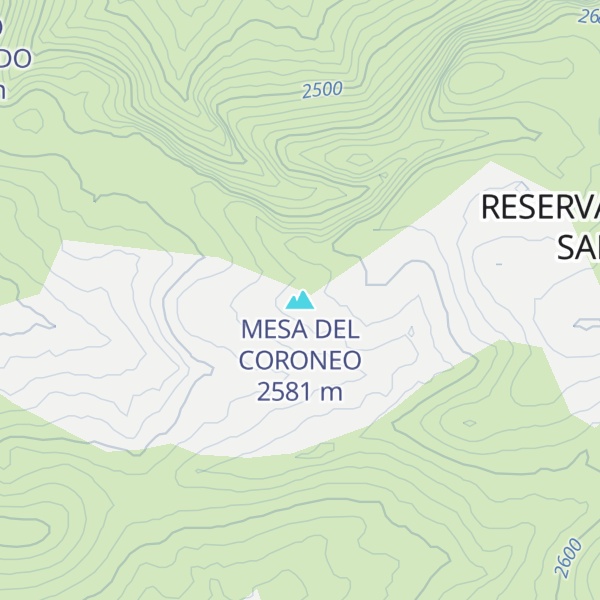 Map of MESA DEL CORONEO