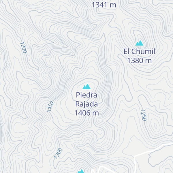 Map of Piedra Rajada