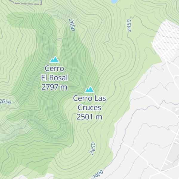 Map of Cerro Las Cruces