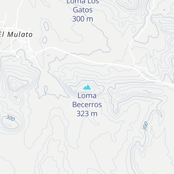 Map of Loma Becerros