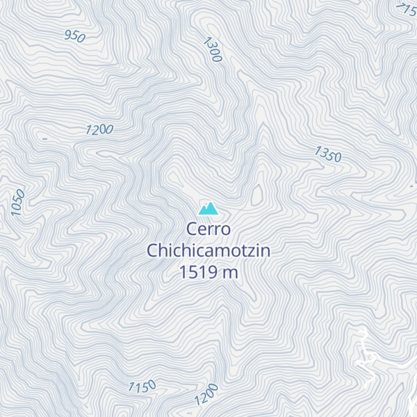 Map of Cerro Chichicamotzin