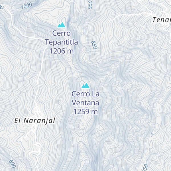 Map of Cerro La Ventana