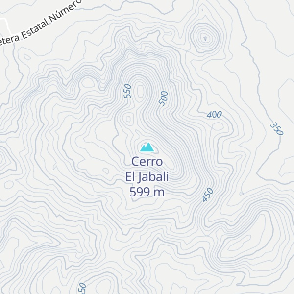 Map of Cerro El Jabali