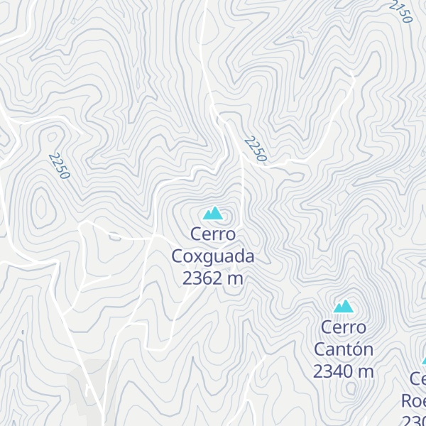 Map of Cerro Coxguada
