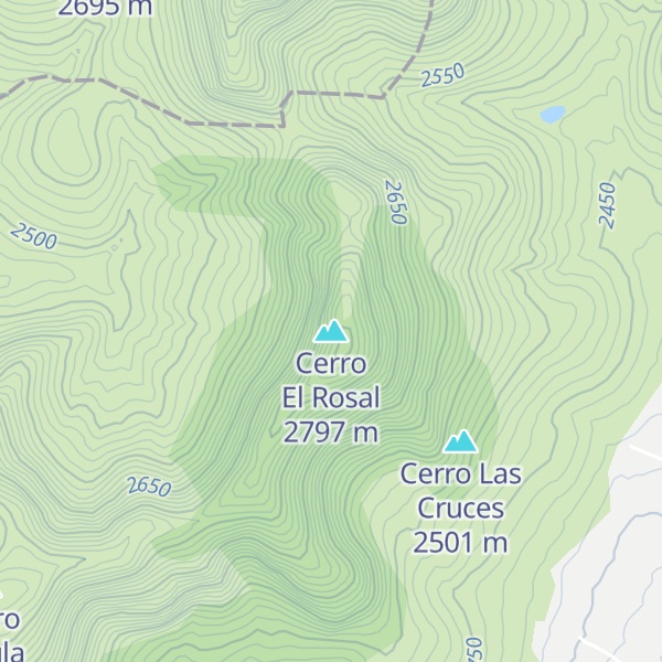 Map of Cerro El Rosal