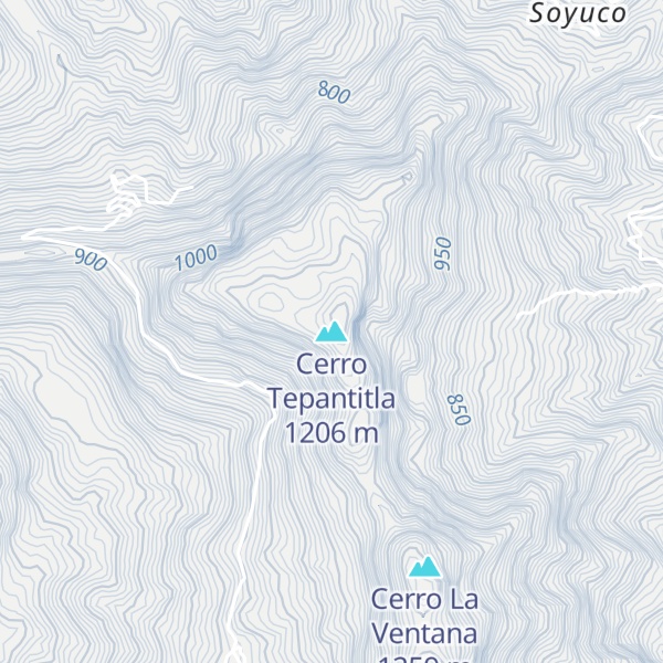 Map of Cerro Tepantitla