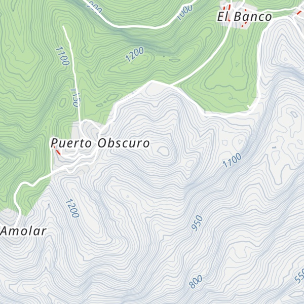 Map of Cerro La Piedra Ancha
