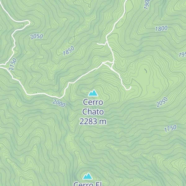 Map of Cerro Chato