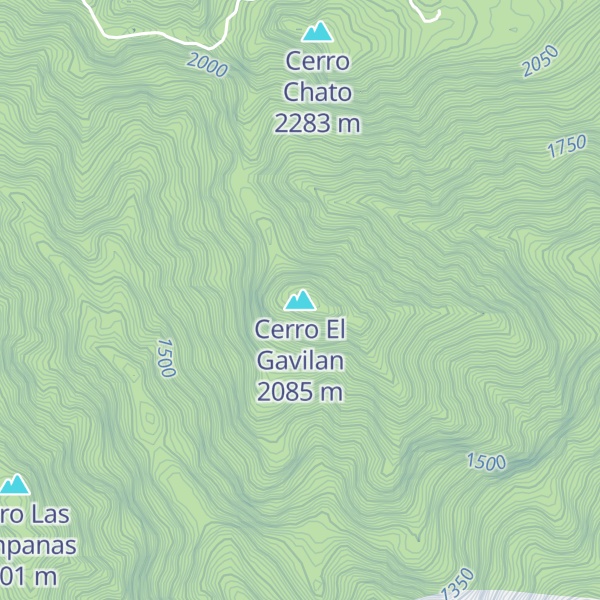Map of Cerro El Gavilan