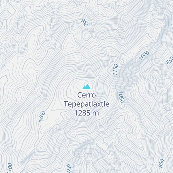Map of Cerro Tepepatlaxtle